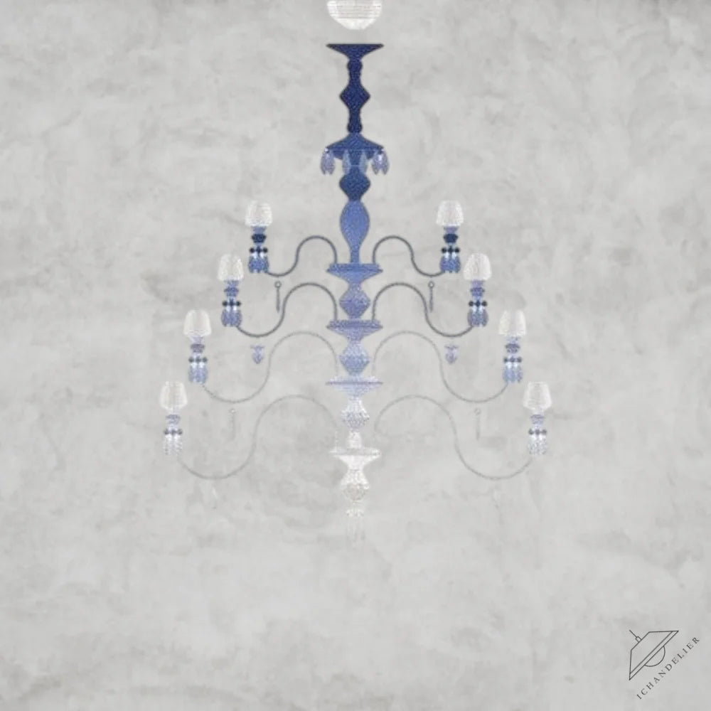 Blue Zylorium Belle De Nuit Chandelier